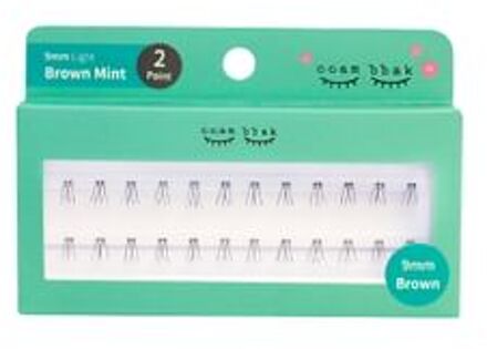 Original Eyelash 2 Points - 13 Types 9mm Brown