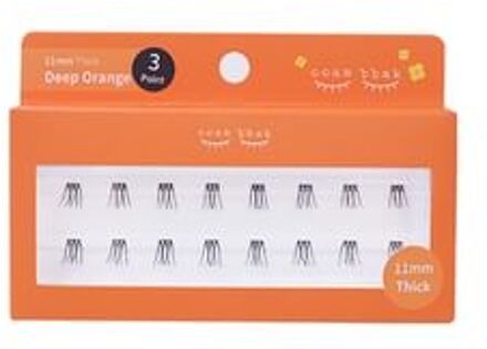 Original Eyelash 3 Points - 9 Types 11mm Thick