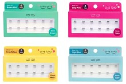 Original Eyelash 4 Points - 9 Types 10mm Brown