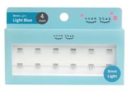 Original Eyelash 4 Points - 9 Types 8mm Light
