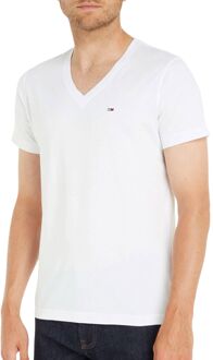 Original Jersey V-Neck Shirt Heren wit - XXL