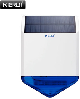 Original KERUI wireless outdoor Solar siren panel KR-SJ1 For KERUI Alarm System security with flashing response sound