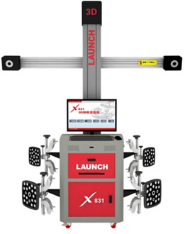 Original Launch X831C2 High Precision 3D Car Wheel Alignment Machine With Multistation Movement And Manual Tracking
