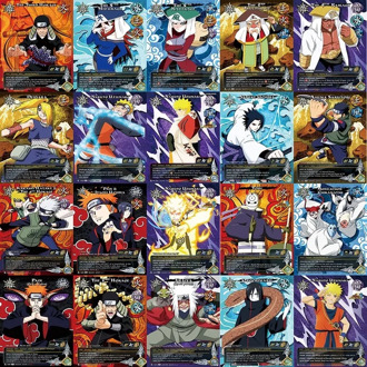 Original Limited Naruto Flash Card Full Characters Cards Japan Anime TCG Board Game Collection English Card Toys for Children