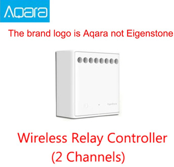Original Mijia Aqara Two-way control module Wireless Relay Controller 2 channels Work For Mijia APP and Home kit