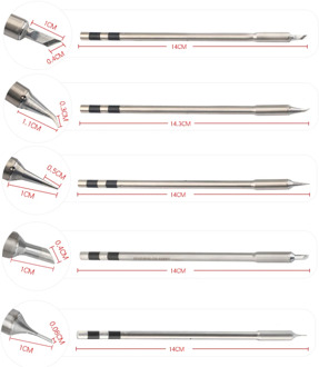 Original QUICK TSS02 Series Lead Free Solder Iron Tip Hand Welding Pen Tool For TS1200A