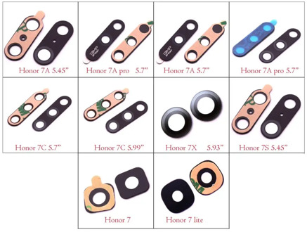 Original rear back camera lens glass replacement for Huawei Honor 7A pro Honor 7C 7X 7S 7 honor7 lite