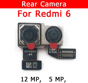 Original Rear Camera For Xiaomi Redmi 6 Redmi6 Back Main Big Camera Module Flex Cable Replacement Spare Parts