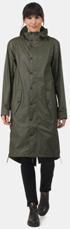Original regenjas met klepzakken Olijfgroen - XL