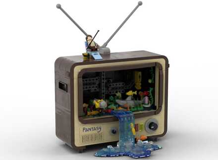 Original-Retro Series Construction Set Vintage Television 19 cm