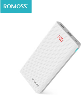 Original ROMOSS 20000mAh Sense 6 LED Power Bank Dual Port External Battery Pack With LED Indicator Fast Charging For Phone Table