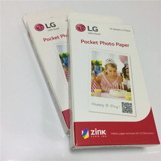 Original sales 30 60 sheets photographic Zink PS2203 Smart Mobile Printer for LG PD269 PD251 PD261 PD233 PD239 photo Papers