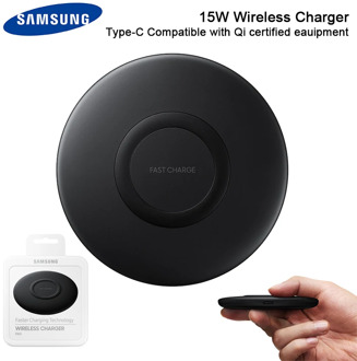 Original Samsung 15W Qi Fast Wireless Charger Stand Pad EP-P1100 for Galaxy S20 S10 S9 S8 Plus S20 Ultra S6 S7 iPhone 8 X