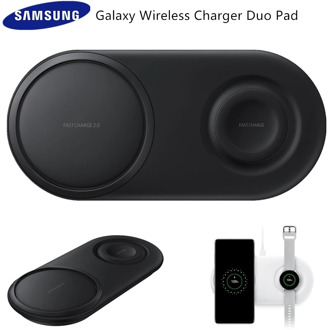 Original Samsung Wireless Charger Double fast charge Pad For Samsung Galaxy S20/S10/S9/S8/Note10+/Smart Watch Active 2 EP-P5200