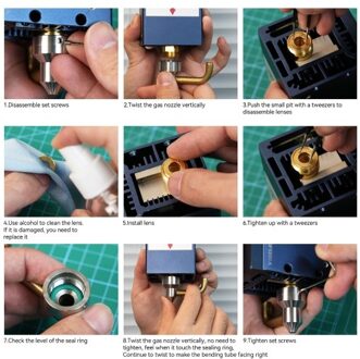 Original SCULPFUN S30 Pro Max Laser Len 6PCS Standard Lens Reinforced Surface Anti-oil and Anti-smoke High Transparent Easy to Install