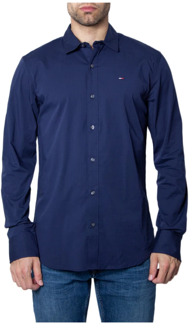 Original slim fit overhemd met stretch Donkerblauw - XL