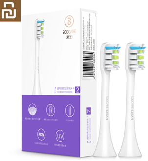 Original Soocare X3 2PCS SOOCAS Replacement Electric Toothbrush Head For SOOCAS / YOUPIN SOOCARE X3 Brush Head 2018