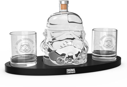 Original Stormtrooper Decanter Set, Original Design Decanter with 2 glasses and a tray