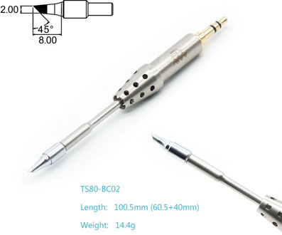 Original TS-BC02 TS-J02 Replacement Iron Tip for TS80 Soldering Solder station Lead Free Cramic Heating Core Fast Heating