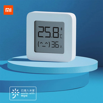 Original Xiaomi Bluetooth Thermometer 2 Mijia App Smart LCD Screen Electric Digital Hygrometer Thermometer Humidity Sensor