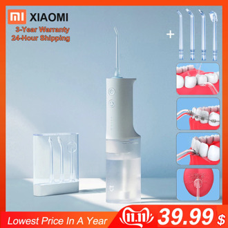 Original Xiaomi Mijia Mi Oral Irrigator Dental Flusher Dental Water Tooth Cleaning Care Teeth Cleaner 200ML Water Tank Nozzles