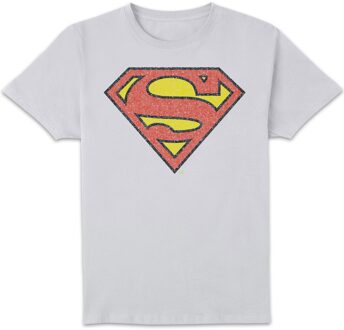 Originals Official Superman Crackle Logo Men's T-Shirt - White - XXL Wit