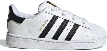 Originals Superstar leren sneakers wit/zwart - 24