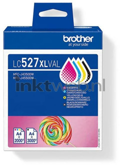 Origineel Hoge Capaciteit Brother LC-527XLVAL zwart en kleur