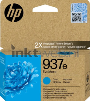 Origineel Hoge Capaciteit HP 937e cyaan