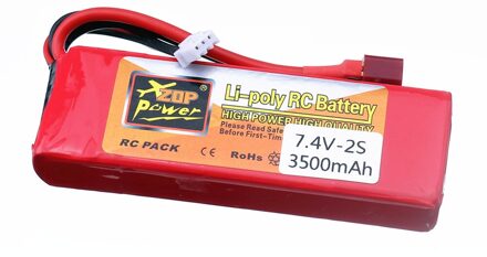 Originele 144001 2S 7.4 V 3500Mah Lipo Batterij Voor Wltoys 1/14 144001 Rc Auto Boot 7.4 V Oplaadbare batterij Lader Set Goud