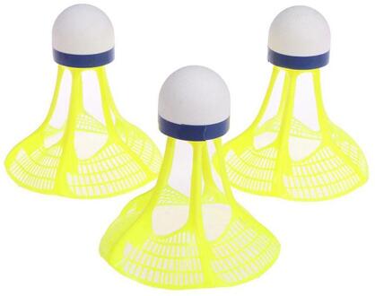 Originele Airshuttle Outdoor Badminton Airshuttle Bal 3 Stks/pak Stabiele Weerstand Plastic Bal Nylon Shuttle V4N3 Blauw