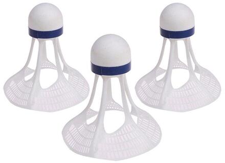 Originele Airshuttle Outdoor Badminton Airshuttle Bal 3 Stks/pak Stabiele Weerstand Plastic Bal Nylon Shuttle V4N3 wit