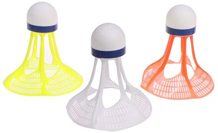 Originele Airshuttle Outdoor Badminton Airshuttle Plastic Bal Nylon Shuttle Ball Stabiele Weerstand 3 Stks/pak MU
