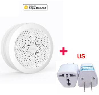 Originele Aqara Hub Mi Gateway Met Rgb Led Nachtlampje Smart Werken Met Apple Homekit Smart Home App Editie add US plug