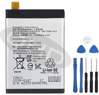 Originele Batterij Voor Sony Xperia X L1 F5121 F5122 F5152 G3313 LIP1621ERPC 2620mAh Authentieke Telefoon Vervangende Batterij