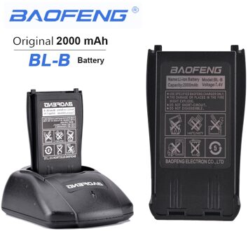 Originele BL-B 7.4V 2000mAh Li-Ion Batterij voor Telefoon Accessoires Baofeng UV-B5 UV-B6 Dual Band Radio Walkie Talkie antennes