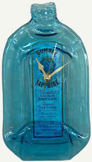 Originele Bombay Sapphire Gin fles klok - Wandklokken Multikleur