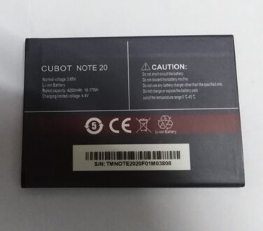 Originele Cubot Note 20 Telefoon Batterij 4200Mah 3.85V Voor Cubot Note 20/Note 20 Pro Achter Quad camera Smartphone Nfc 6.5 Inch
