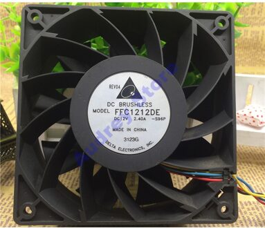 Originele Delta 12 Cm 12038 FFC1212DE-S96P DC12V 2.4A Dubbele Kogellager Fan 4000 Rpm 170.92 M3/H Lucht Blower