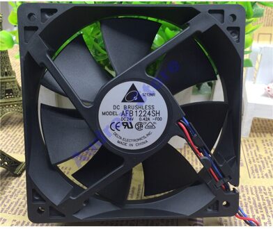 Originele Delta AFB1224SH 12 Cm 12025 DC24V 0.42A Hoge Volume Koelventilator 3400 Rpm 113.11CFM Air Blower
