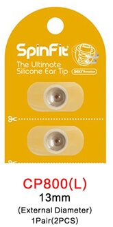 Originele DUNU SpinFit CP100 CP800 In-Ear Gepatenteerde Siliconen Oortelefoon Oordopje 1 Paar (2 STUKS) CP800-L(13mm)