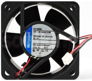 Originele Ebmpapstt 612Nhhr 6025 12V 2.9W Industriële Apparatuur Grote Volume Ventilator 6 Maanden Garantie