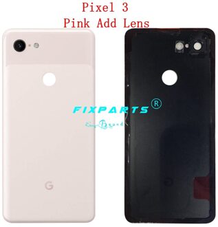 Originele Google Pixel3 Pixel 3 Xl Terug Batterij Cover Deur Achter Glas Behuizing Case 6.3 "Vervanging Google Pixel 3 batterij Cover (3) roze