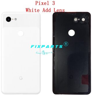 Originele Google Pixel3 Pixel 3 Xl Terug Batterij Cover Deur Achter Glas Behuizing Case 6.3 "Vervanging Google Pixel 3 batterij Cover (3) wit