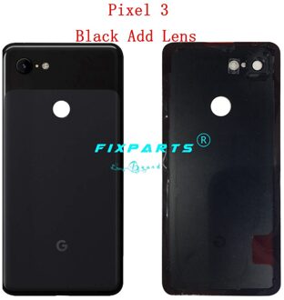 Originele Google Pixel3 Pixel 3 Xl Terug Batterij Cover Deur Achter Glas Behuizing Case 6.3 "Vervanging Google Pixel 3 batterij Cover (3) zwart