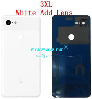 Originele Google Pixel3 Pixel 3 Xl Terug Batterij Cover Deur Achter Glas Behuizing Case 6.3 "Vervanging Google Pixel 3 batterij Cover (3XL) wit