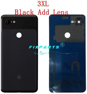 Originele Google Pixel3 Pixel 3 Xl Terug Batterij Cover Deur Achter Glas Behuizing Case 6.3 "Vervanging Google Pixel 3 batterij Cover (3XL) zwart