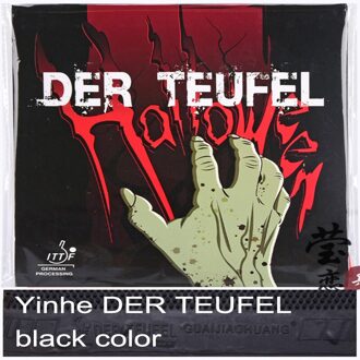 Originele Guai Jiao Huang Der Terfel Tafeltennis Rubber Lange Puistjes Ox Geen Spons Def Om Off Tafeltennis Racket ping Pong Gam Rood