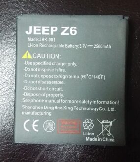 Originele Guophone Z6 Batterij 2500Mah Voor Guophone Z6 IP68 Waterdichte Robuuste Telefoon Android 4.0Inch Screen Telefoons