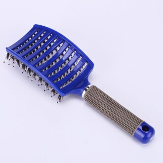 Originele Haar Borstel Haar Kam Detangling Hair Brush Ontwarren Luizen Massage Kam Vrouwen Wirwar Kapsalon blauw